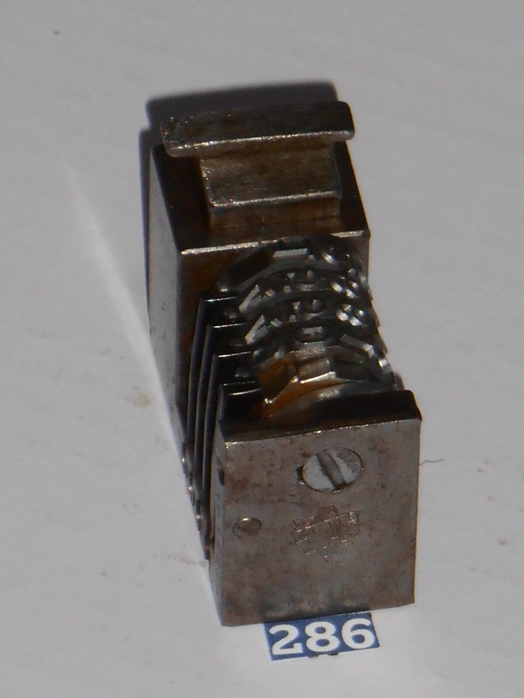 WMA | letterpress numbering machine | 286