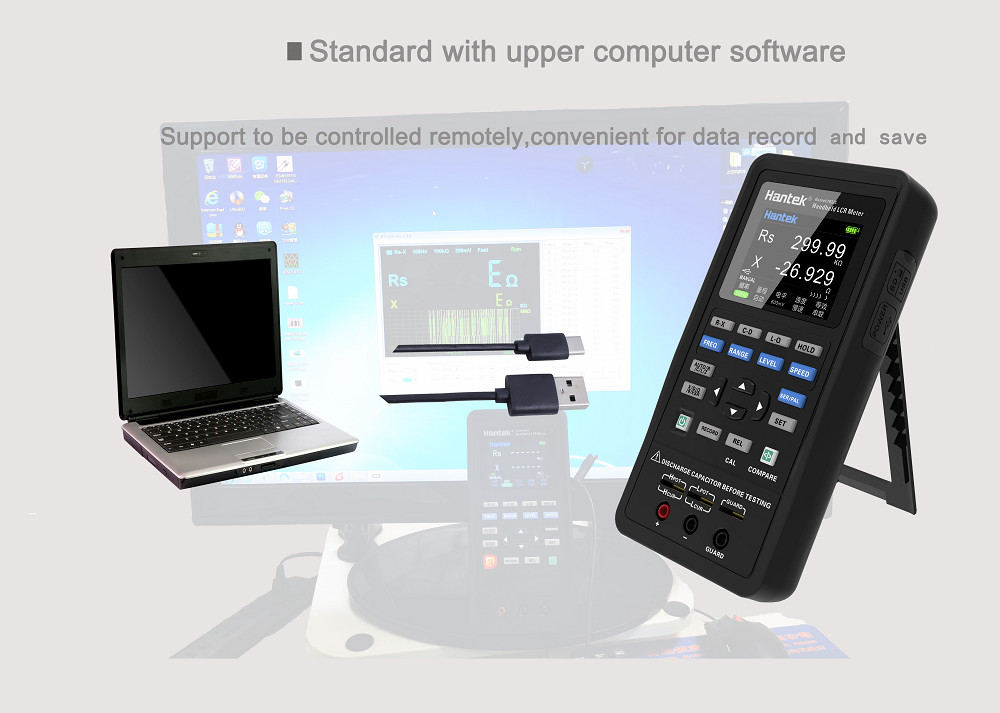 Hantek 1833C Handheld LCR Meter for Inductance Capacitance Resistance Testing US