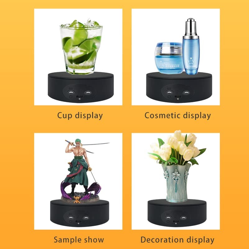 Rotating Display Stand ,5.2" 4.4lb Load Cup Turner For Black