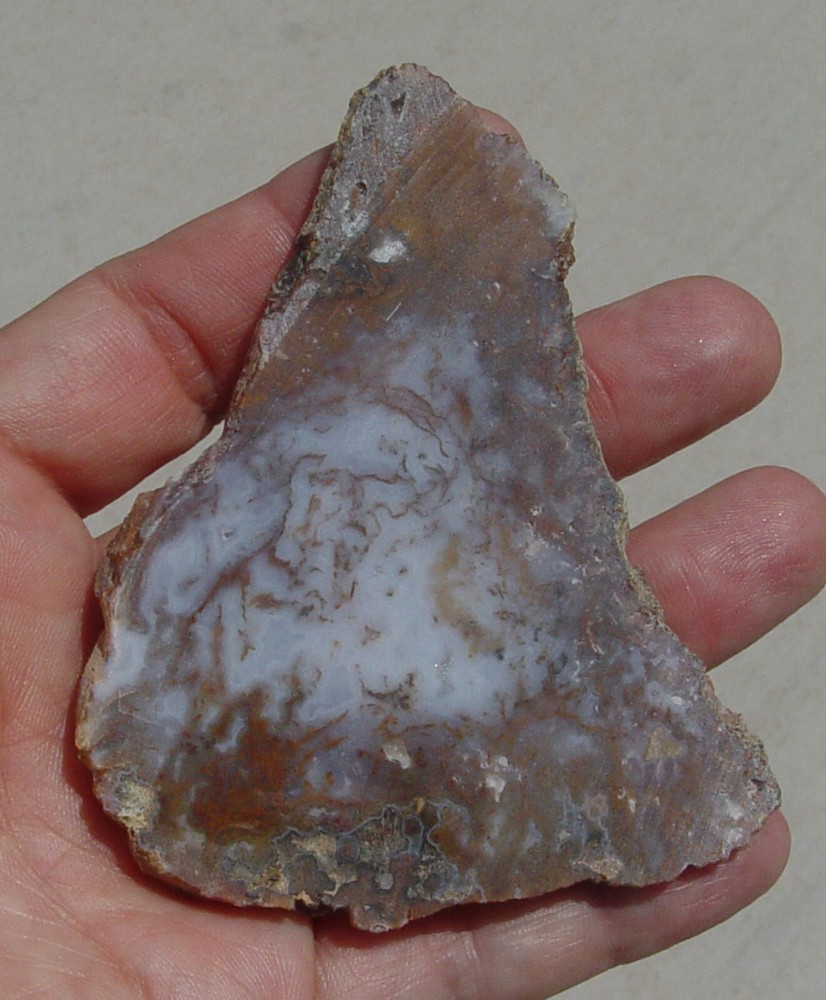 Gold Moss Agate Lapidary Slab 1487