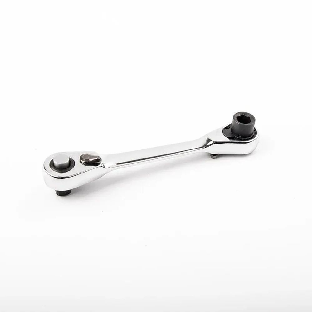 1/4" Mini Double-Ended Quick Socket Ratchet Wrench Rod Screwdriver Bit Tools NE!