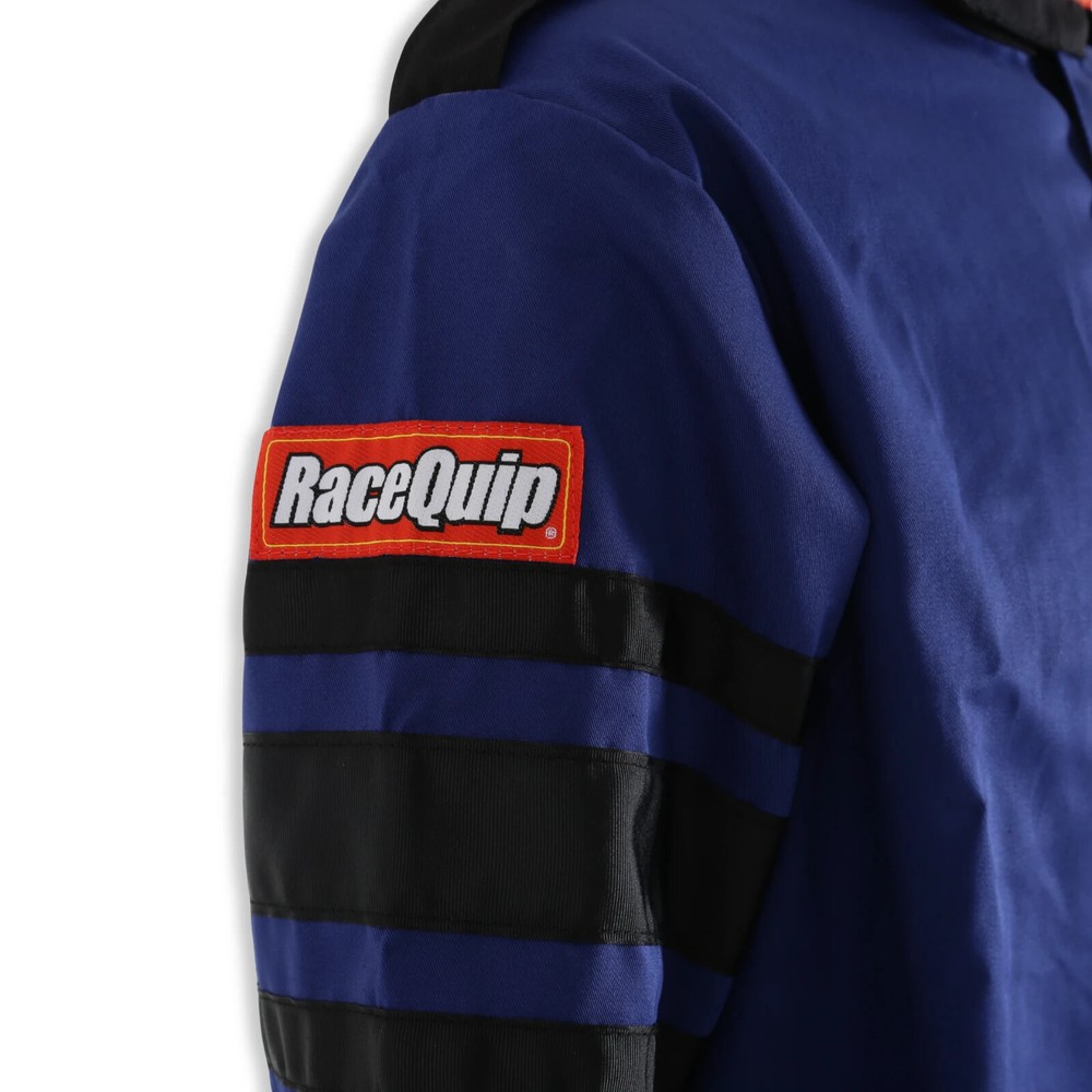 RaceQuip Single Layer Fire Suit Jacket Blue - Medium