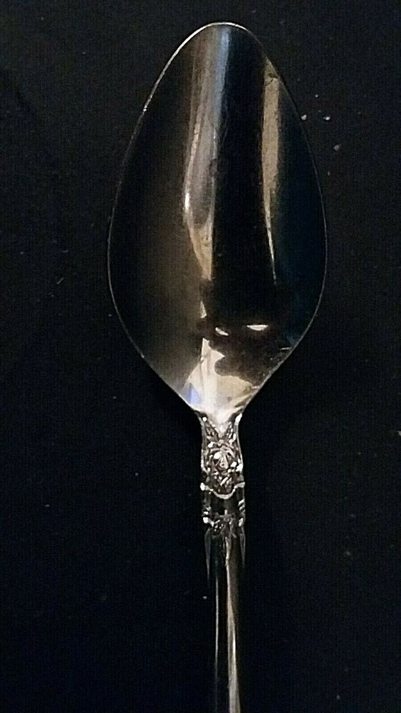 National Stainless Rose & Leaf 6 3/4" teaspoon