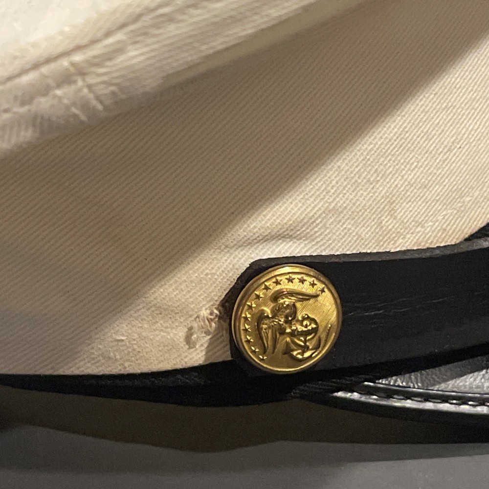 USMC Service Dress White Hat Size 7