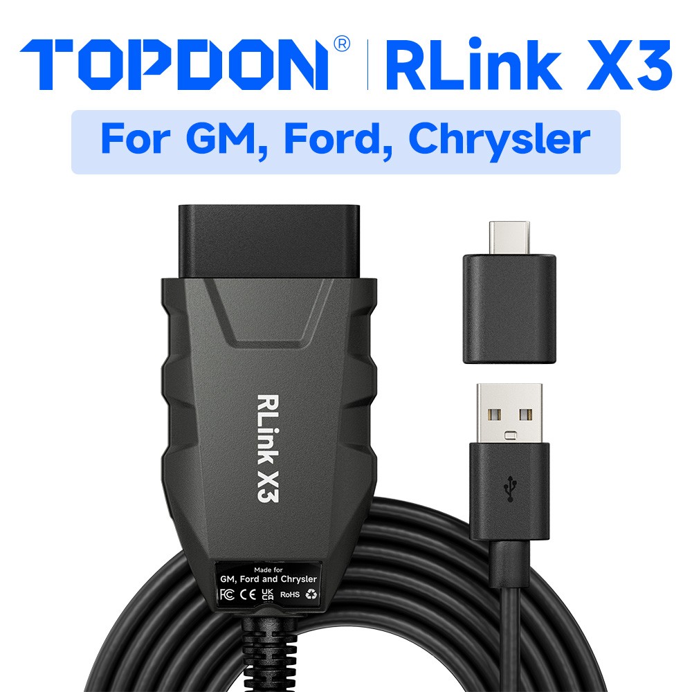 TOPDON RLink X3 Car Diagnostic Tool J2534 Programming