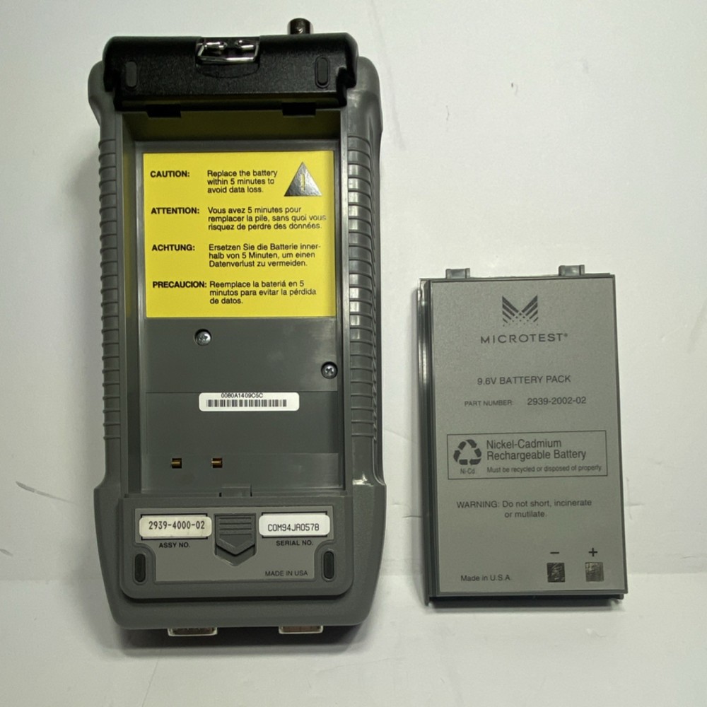 Microtest Compas LAN/WAN Protocol Analyzer Far End Adapter, Cables, 2939-4000-02