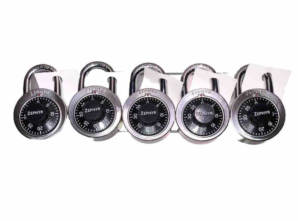 Padlock- Combination Lock-zephyr Lock-security System-locker Combination- 5 Pack