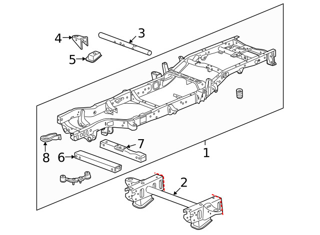 Genuine GM Driver Side Radiator Side Mount Bracket 15854868