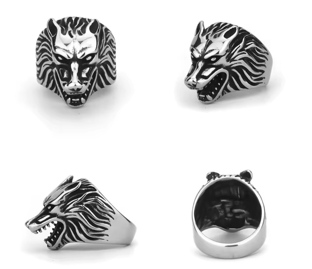 Wolf Viking Ring