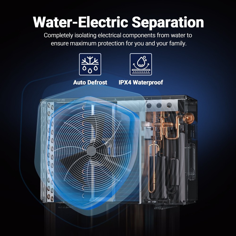 Inverter Pool Heater & Chiller 100000 BTU for 28000 Gallon