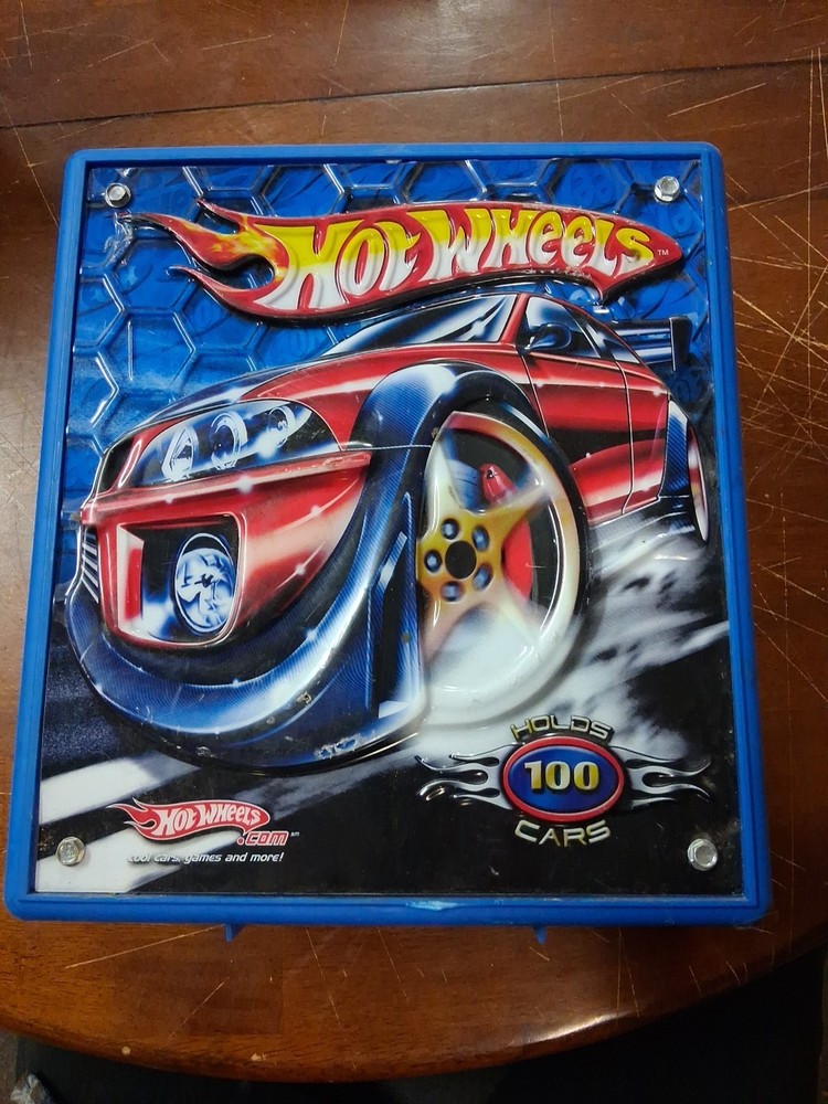 hot wheels 100 car rolling storage case