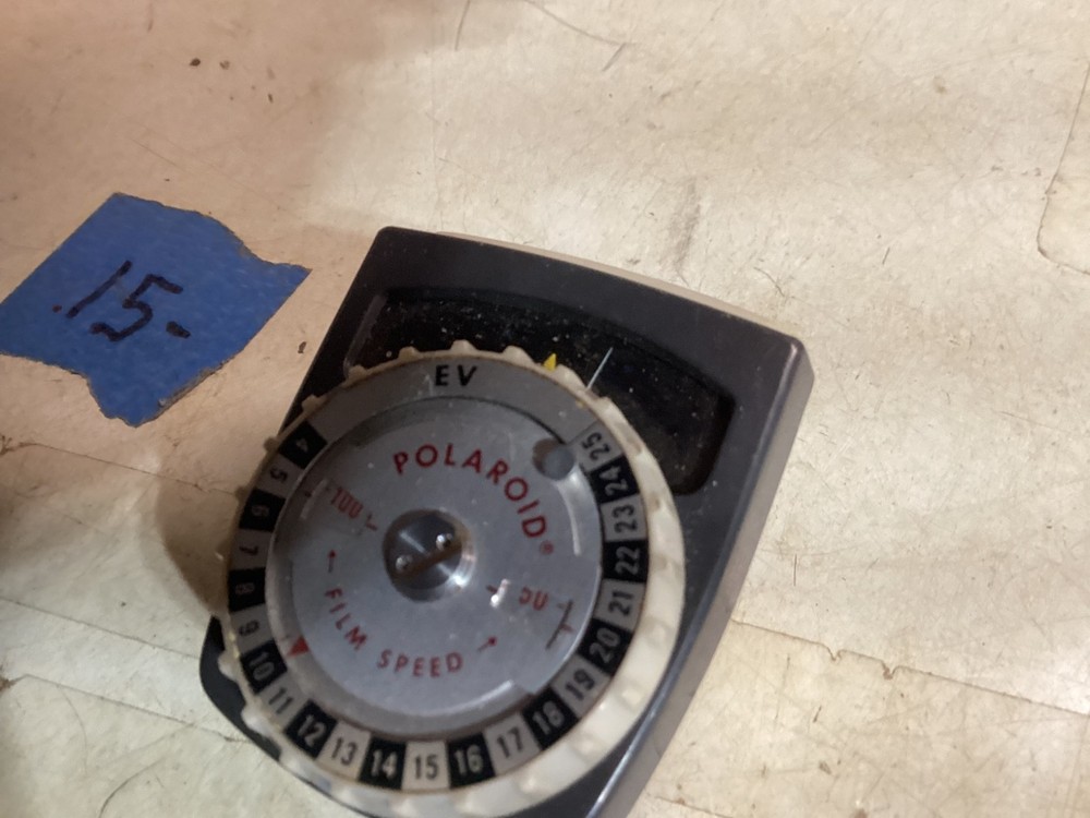 Vintage Polaroid Development timer #128 Original Packaging & light meter 625 gc