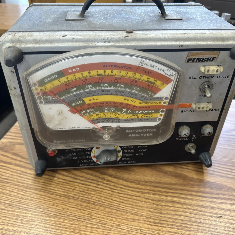 Vintage Sears Automotive Analyzer Model 244-21032