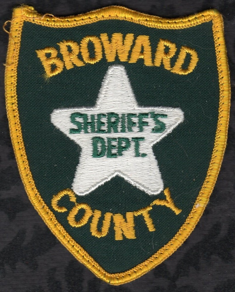 👀🤔😂👍  Broward County Florida Sheriff Patch 3" x 3-3/4"