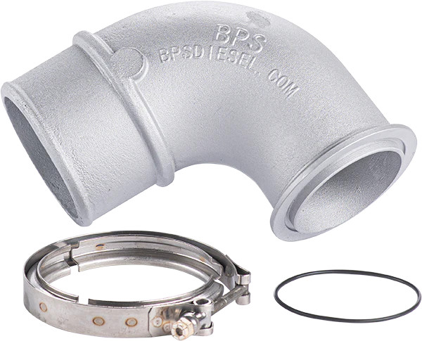 BPS 90 Degree V Band Cast Turbo Elbow