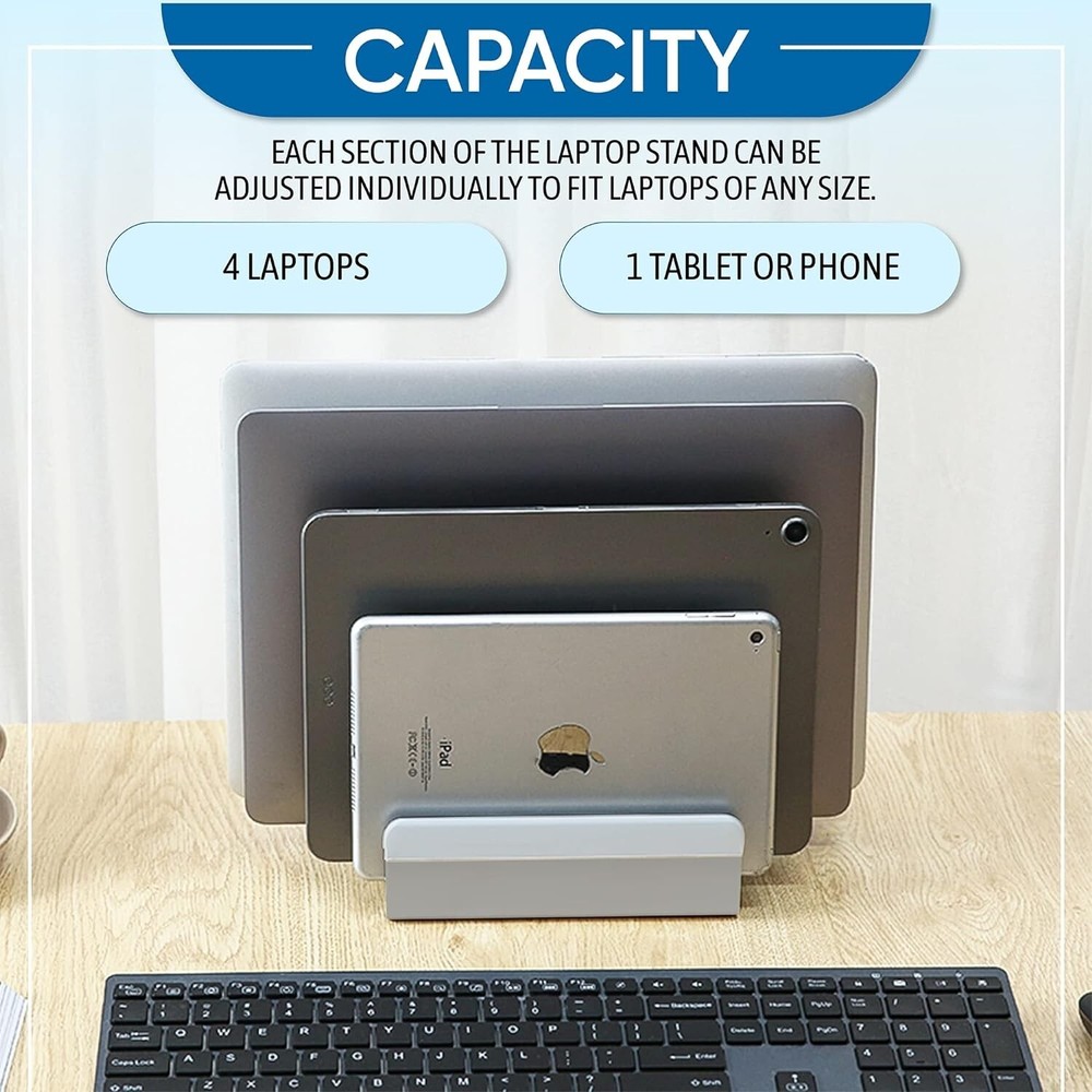 Elestoria Multiple Laptop Holder Vertical Stand