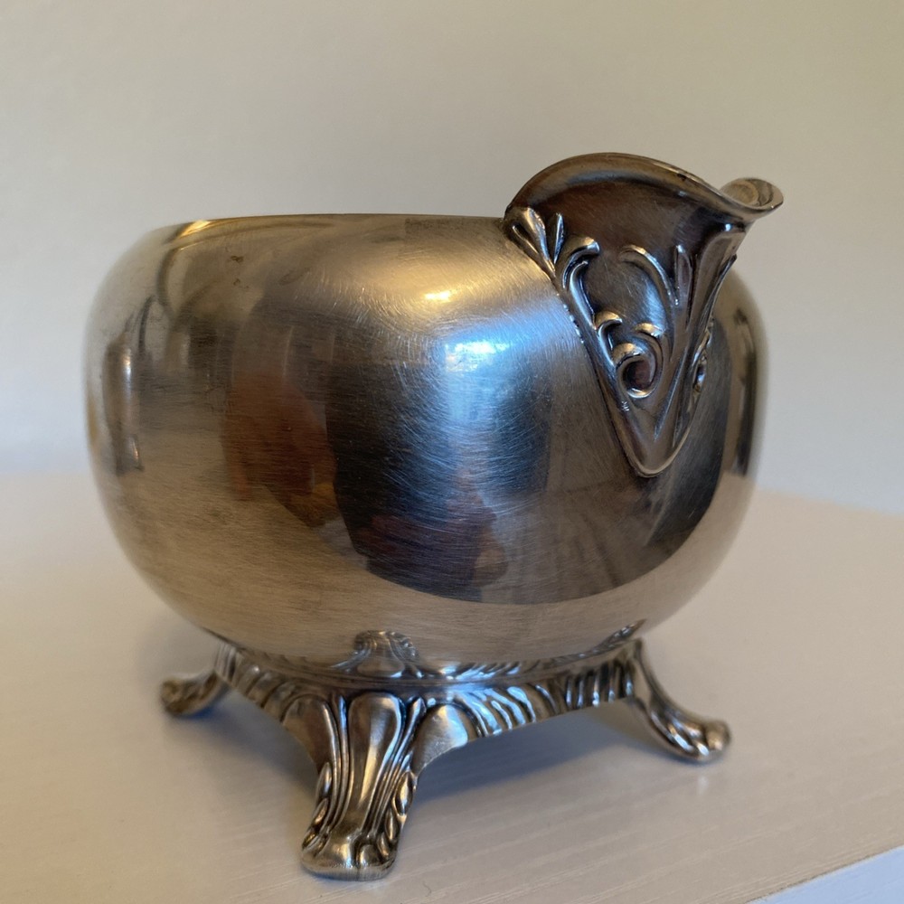 Vintage Silverplate Sugar & Creamer Set Footed – Replacement