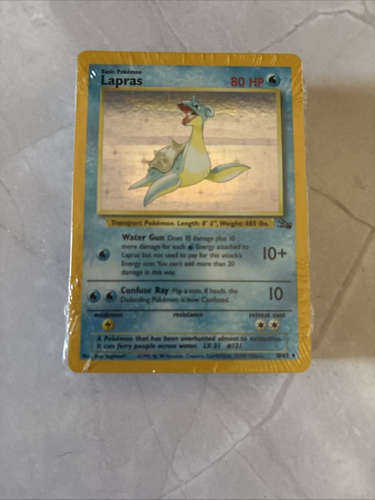 1999 Pokémon Lockdown Theme Deck Fossil Set (Open Box)