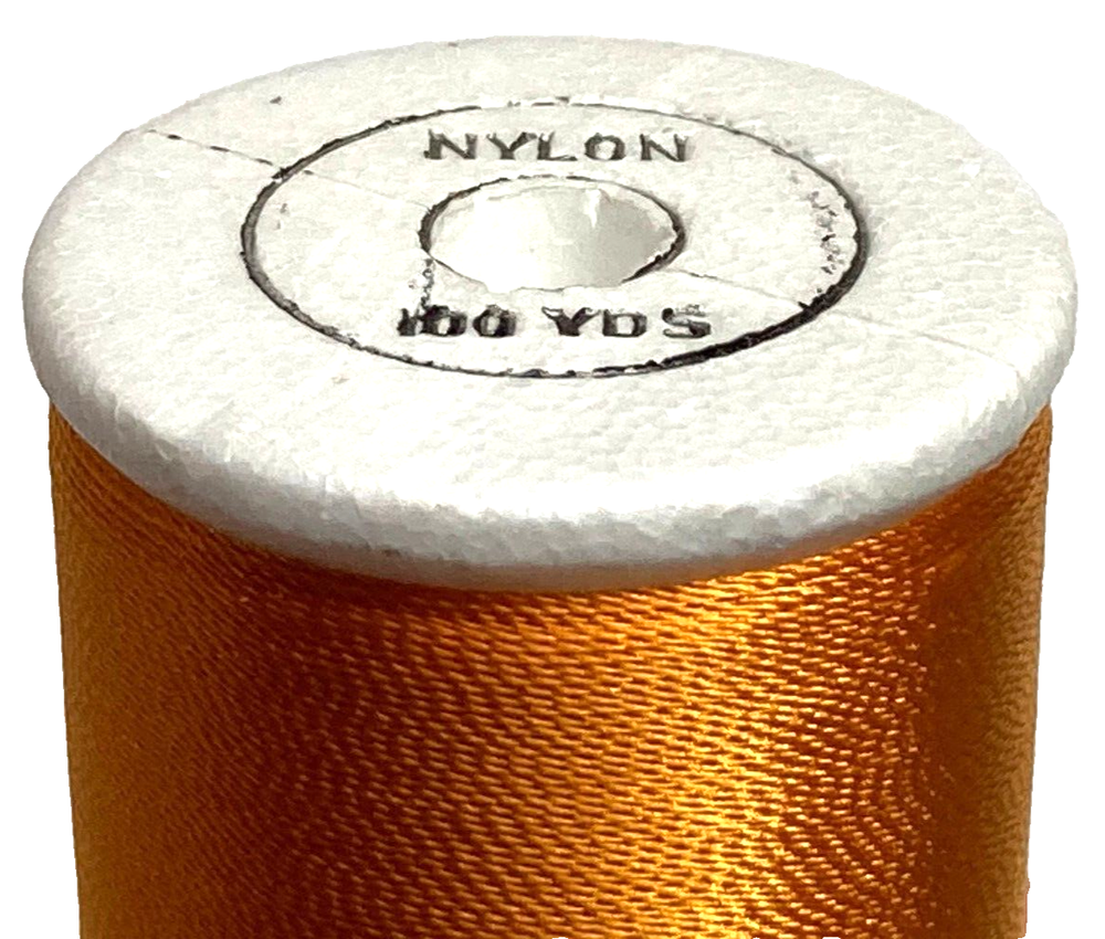 Gudebrod Nylon Thread Type E Orange 100-Yard Spool