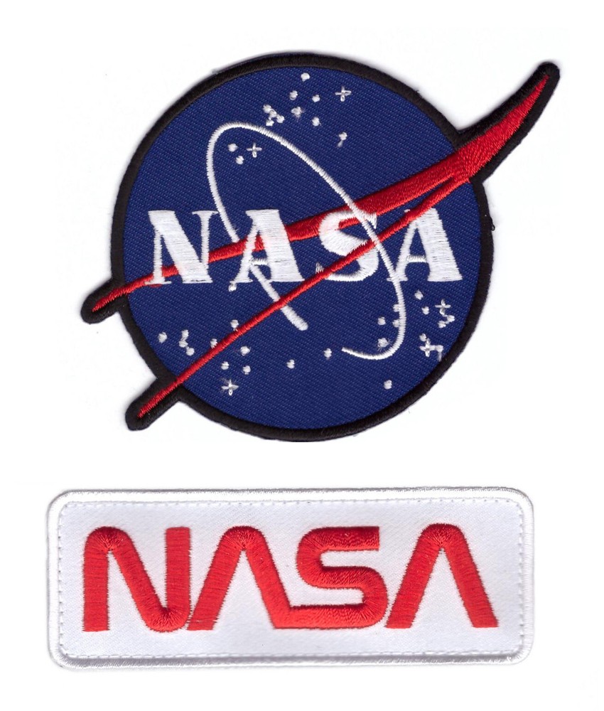 White NASA Crew Uniform Space Shuttle Costume Patch Iron on