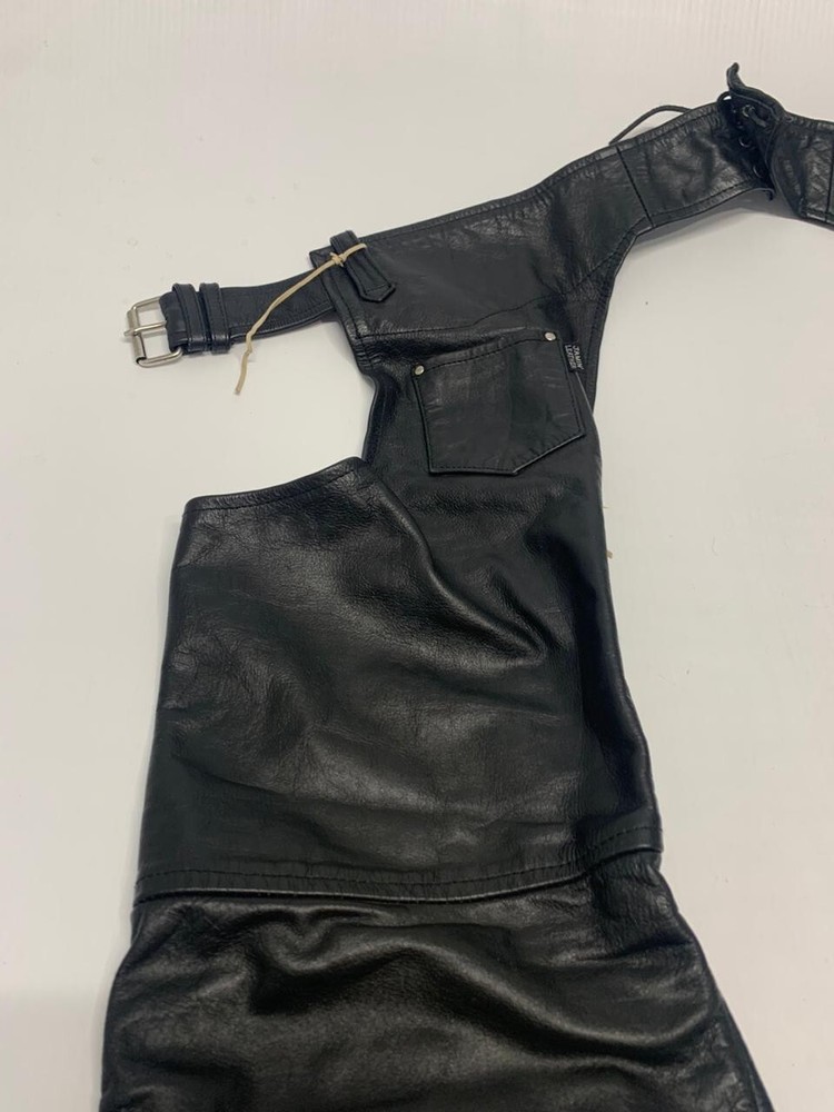 Jamin Leather Chaps Black Leather XXL Men's A67