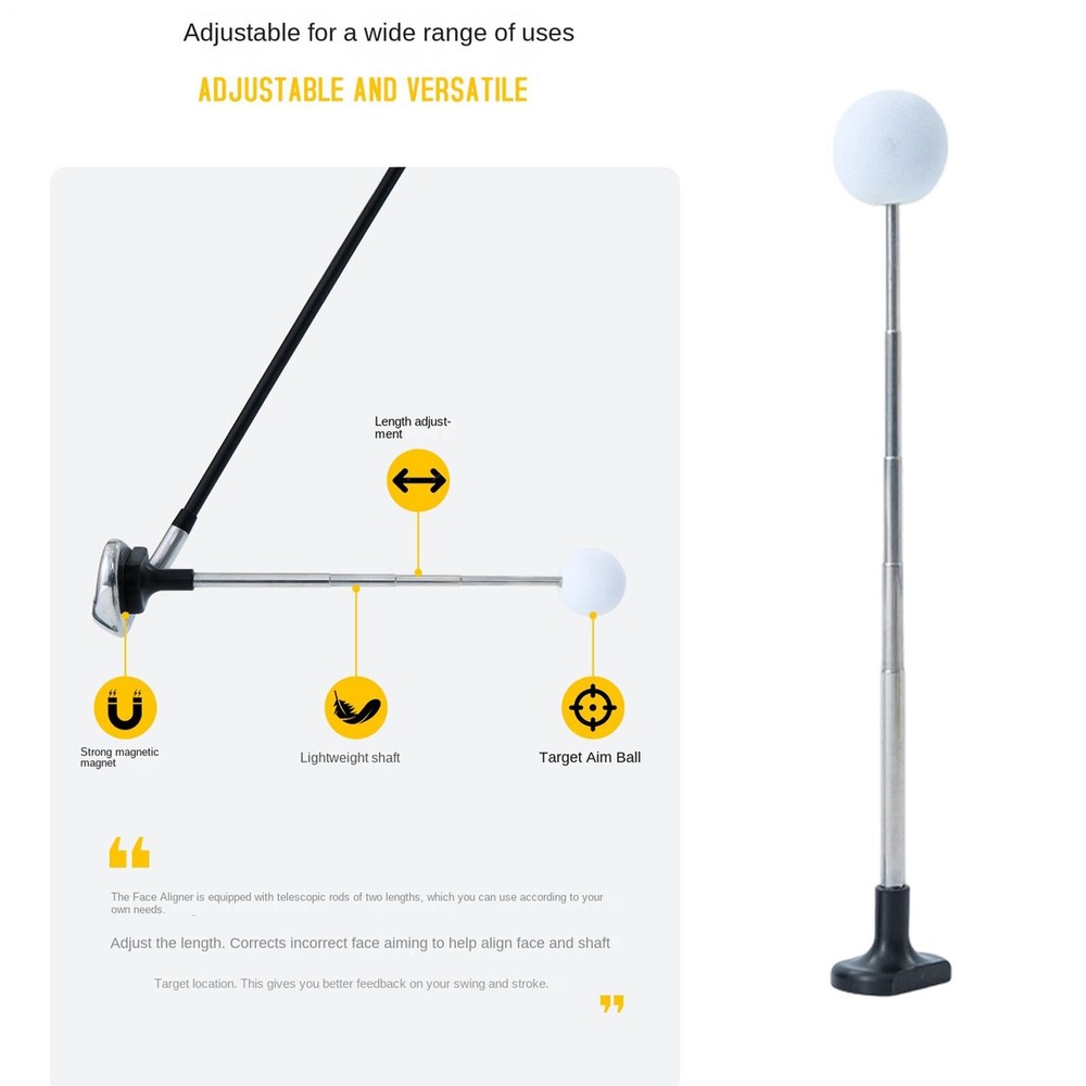Golf Alignment Rods Extendable Swing Training Golf Club Alignment
