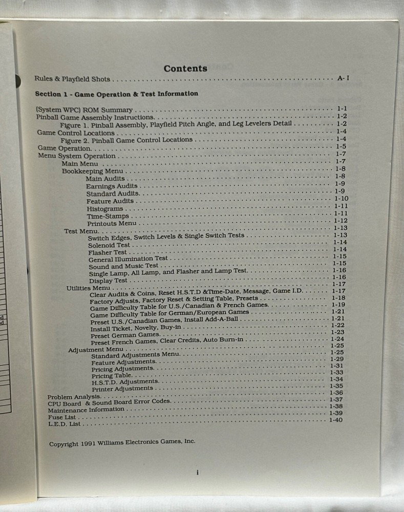 ORIGINAL-WILLIAMS-HURRICANE-OPERATIONS MANUAL