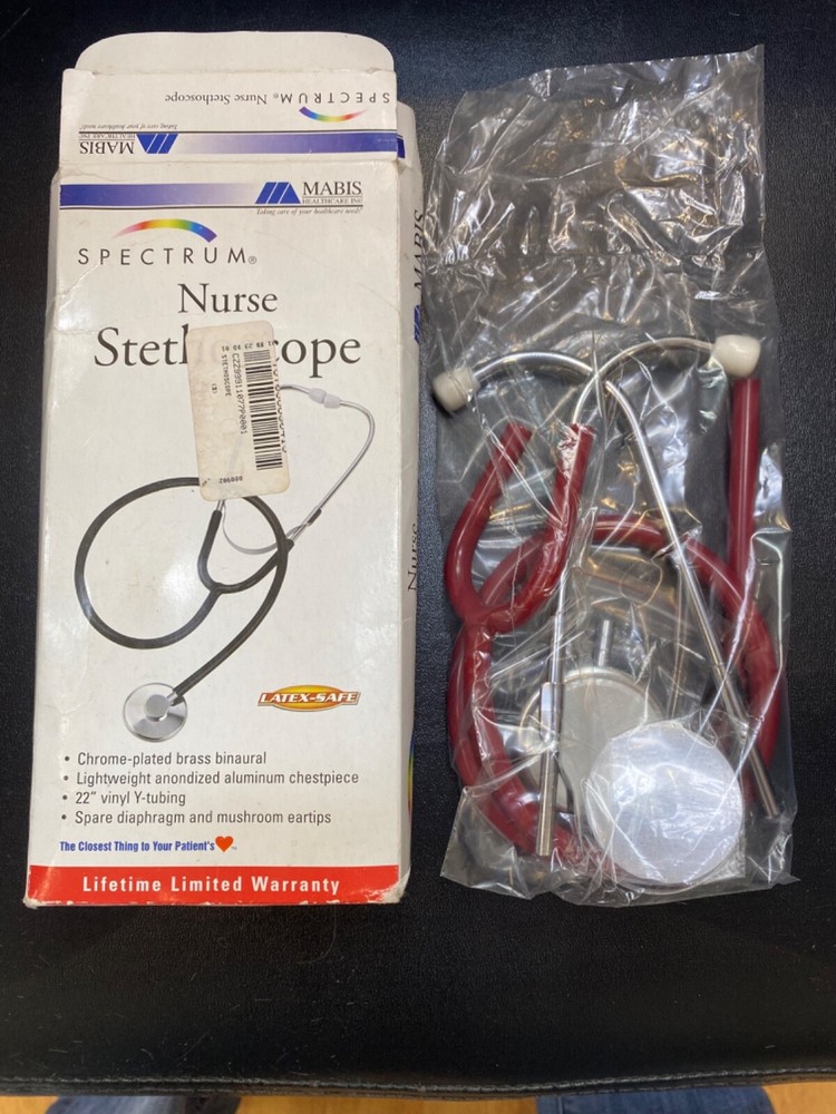 Mabis Spectrum Nurse Stethoscope Model Red