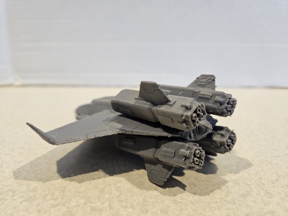 3d Printed 6in Grey Centurion Wing Commander WC Space Ship