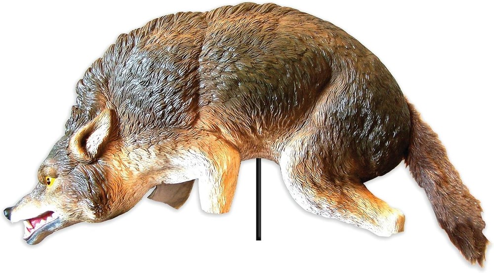 Lifelike 3D Decoy Predator Replica, Wind-Powered Moving Tail, 1 Acre Coverage