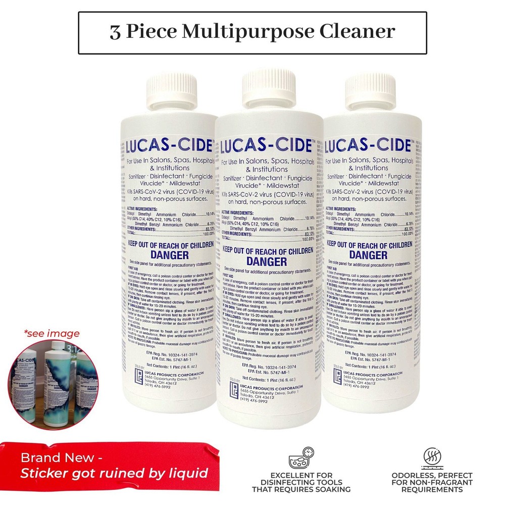 LUCAS-CIDE Disinfectant Multipurpose Surface Sanitizer,...