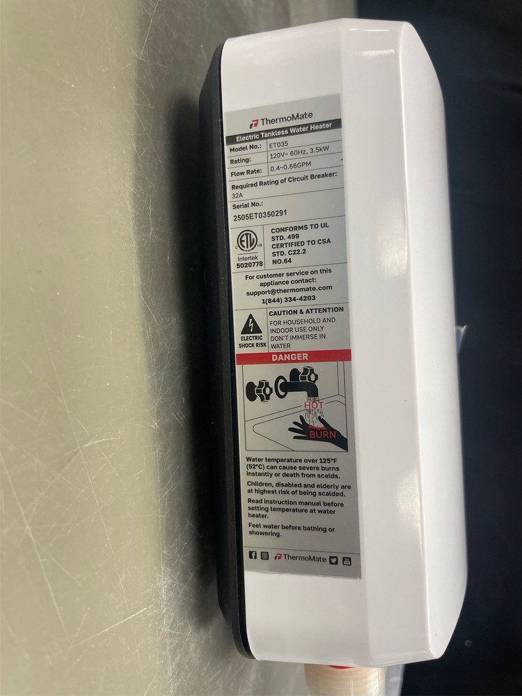 Tankless Water Heater Electric 120V, ThermoMate 3500W Small On Demand Instant