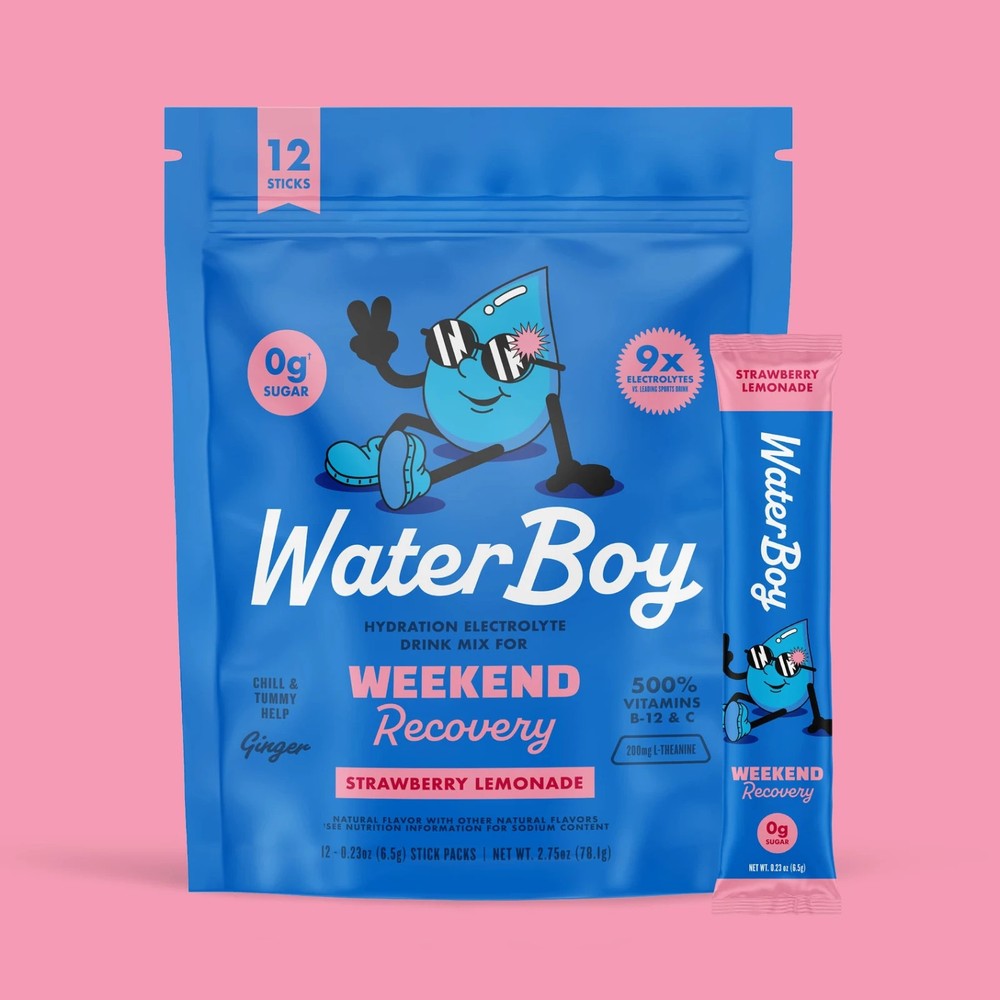 Waterboy Hydration Sticks - Weekend Recovery - Strawberry
