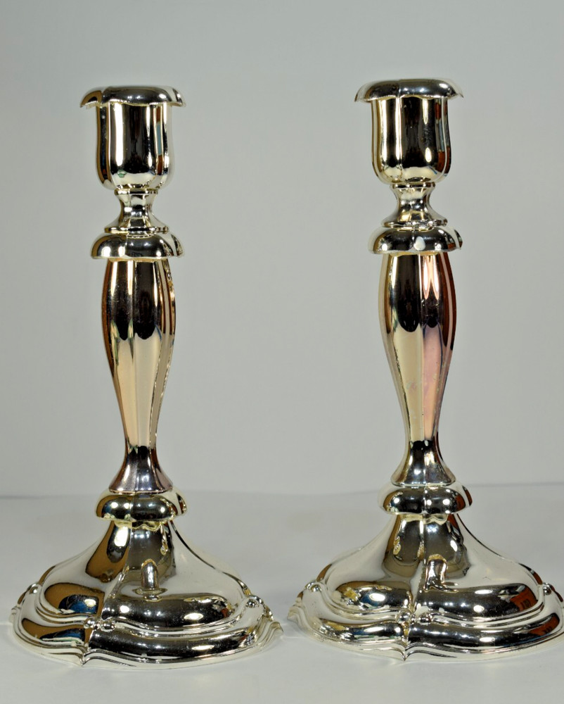 Pair Oneida Japan Silver Plated Candlestick Holders - Vintage