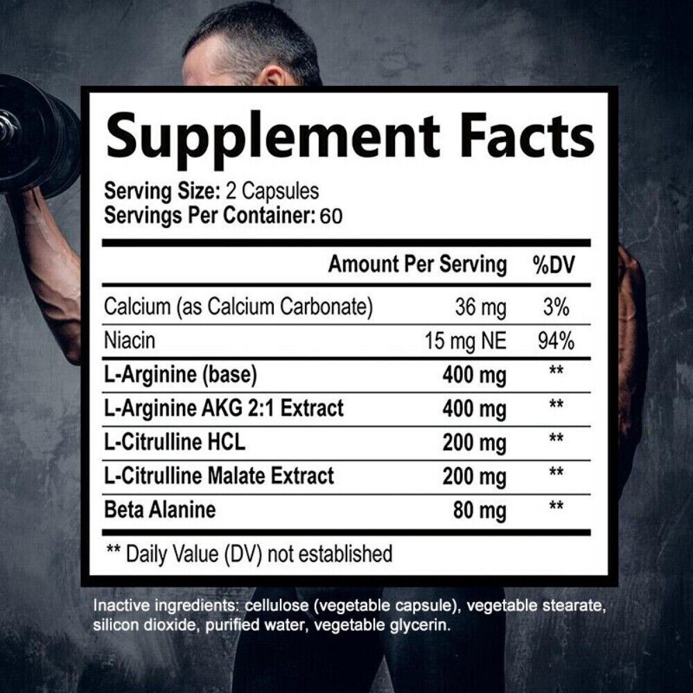 Natural Muscle Recovery - Nitric Oxide Support - Improved Blood Flow