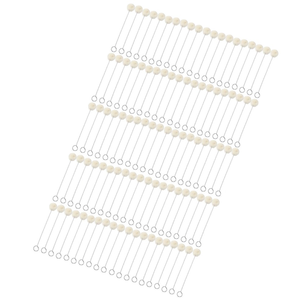 100pcs Wool Ball Brush HandMade DIY Durable Practical Leather Tools