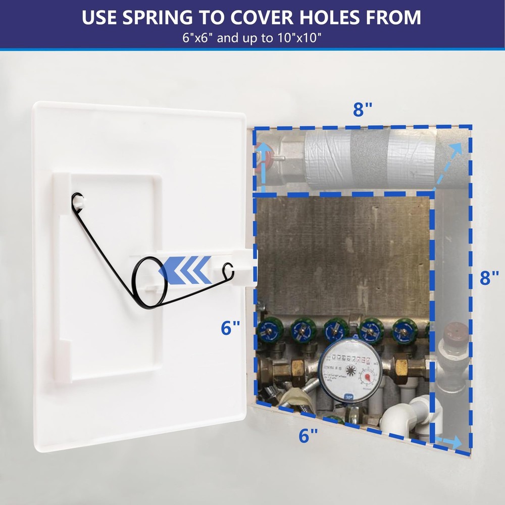 Access Panels Spring-Fit 8"x8" (External 10"x10") Square
