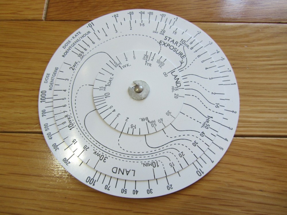 Nuclear Blast / Atomic Burst Slide Rule! Cold War COOL! Open Fire With Atoms!