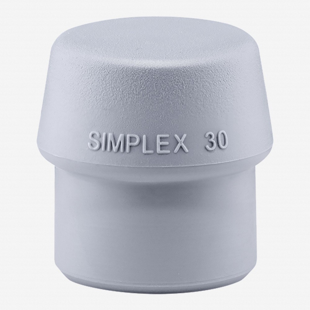 Halder Simplex Mid Gray Rubber Replacement Face Insert, Non-Marring, 1.18"