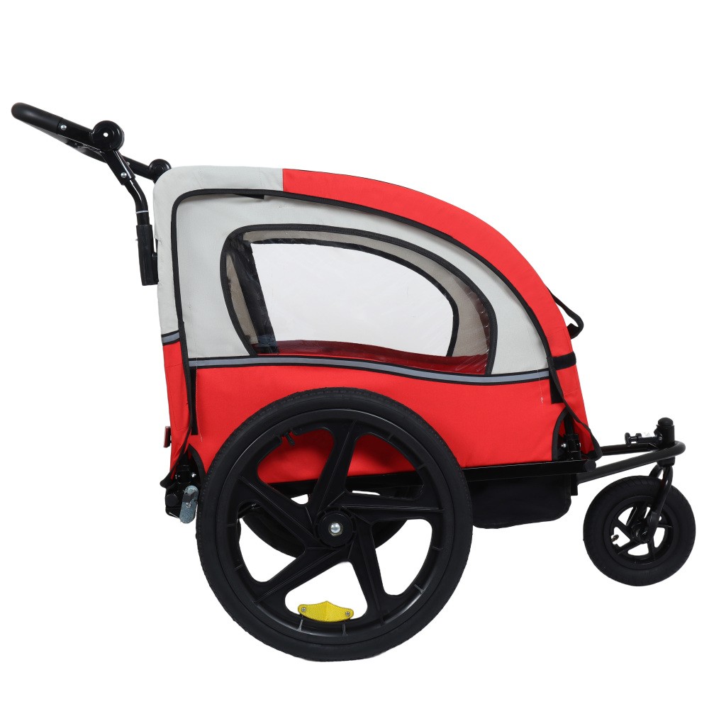 Double Stroller 5-Point Harness Foldable Swivel Front Wheels Storage Bag