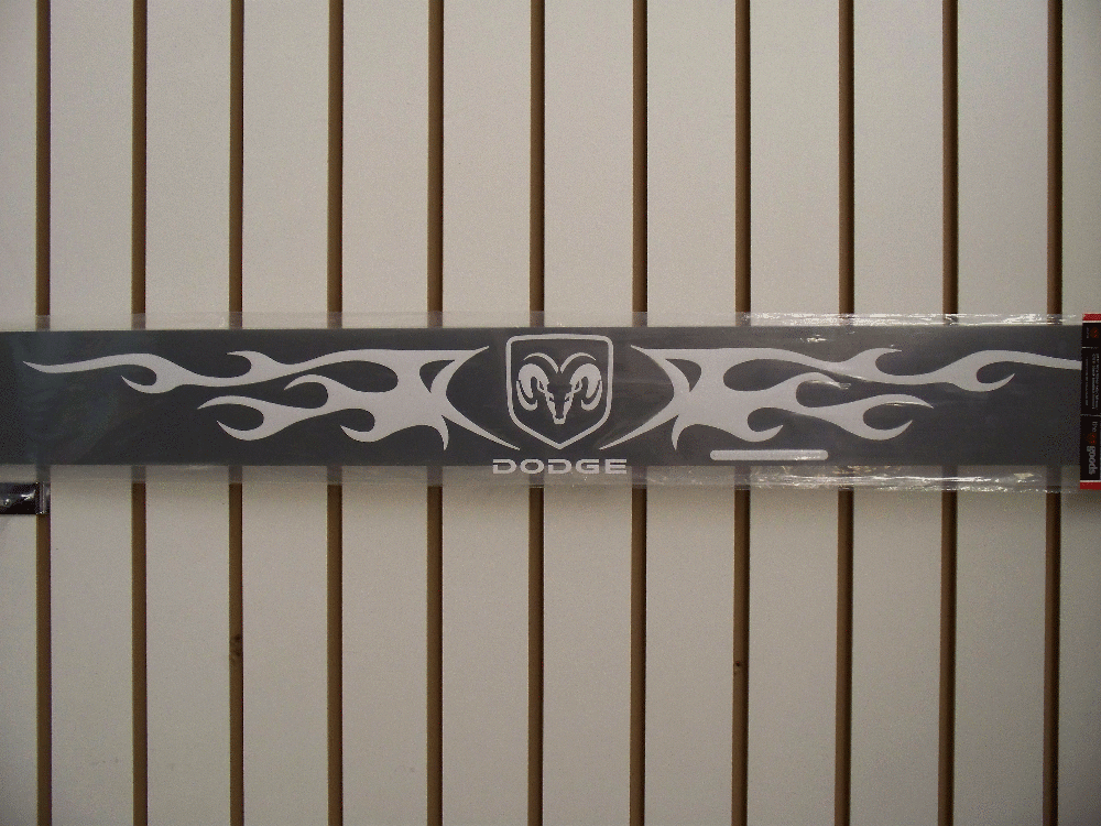 DODGE RAM Windshield Decal Flames 003