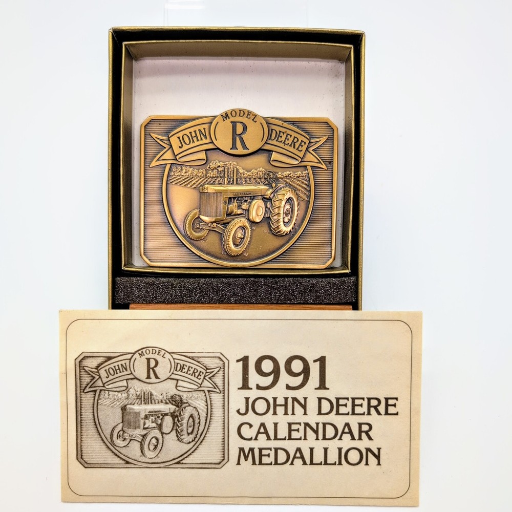 John Deere 1991 Calendar Medallion