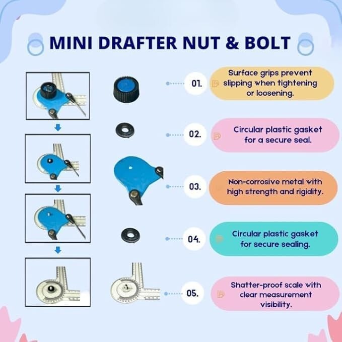 Universal-Drafting-Arm-Machine Mini Drafter & Cover Mini Drafter-Geometry