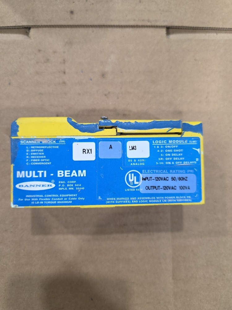 Banner RX1 Multi-Beam Scanner Block - USED