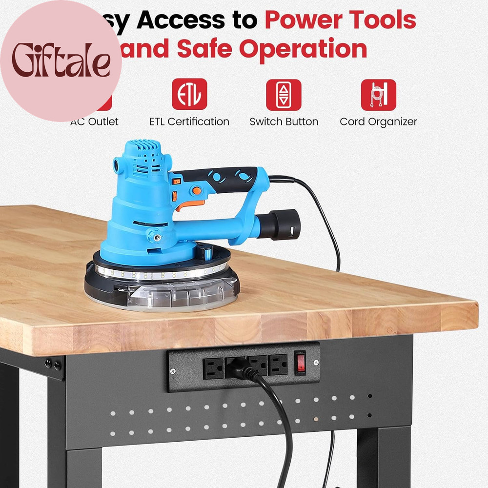 Work Bench for Garage Adjustable Workbenches with Storage 60 Inch Garage Workben