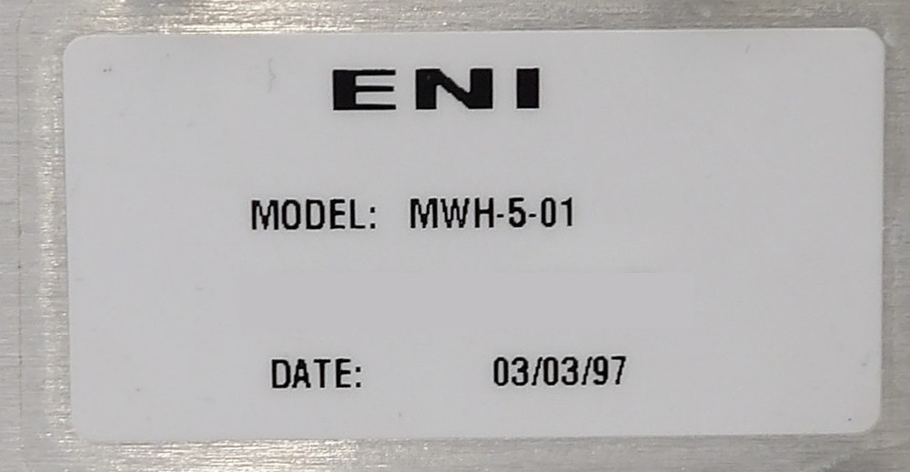 ENI MWH-5-01 RF Auto Match System Working