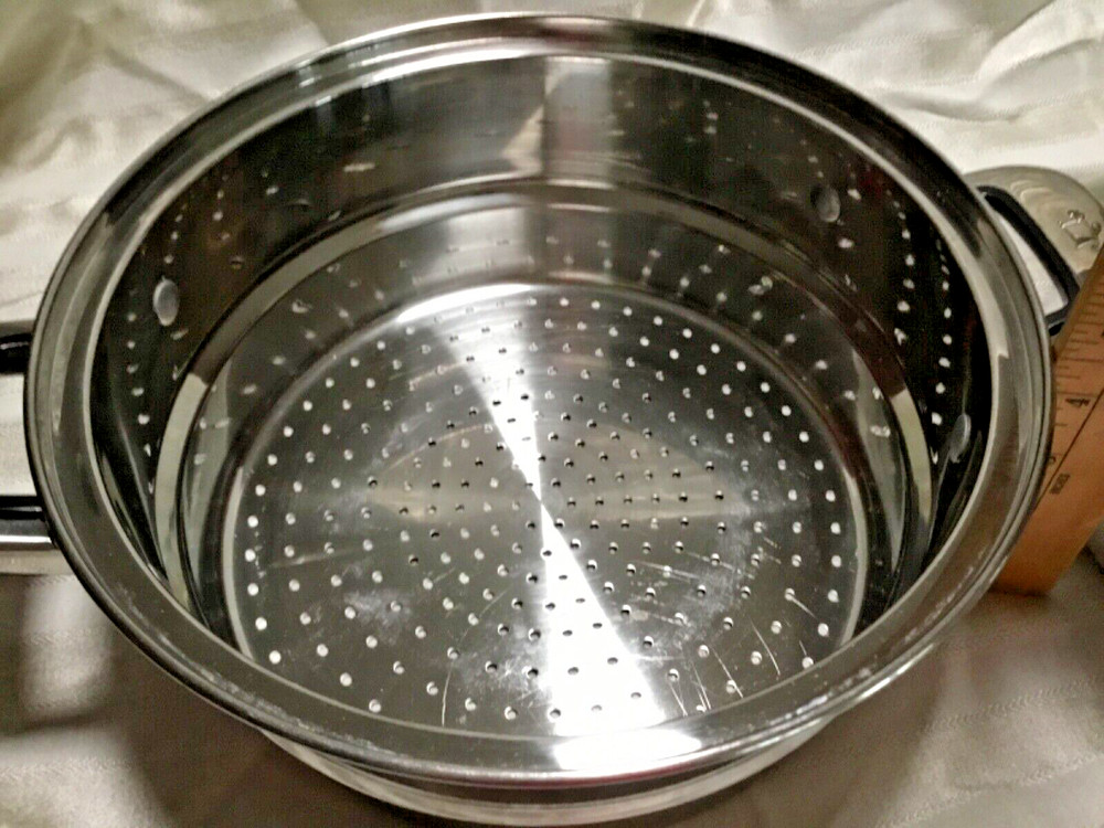 ONEIDA Immaculate 18/10 Stainless ~ Two (2) Steamer Inserts ~ Strainers