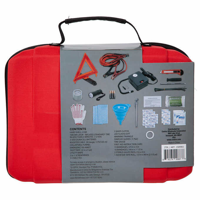 FlashligEmergency Roadside Kit Emergency KIT Bridgestone,Tools,Cables,Auto