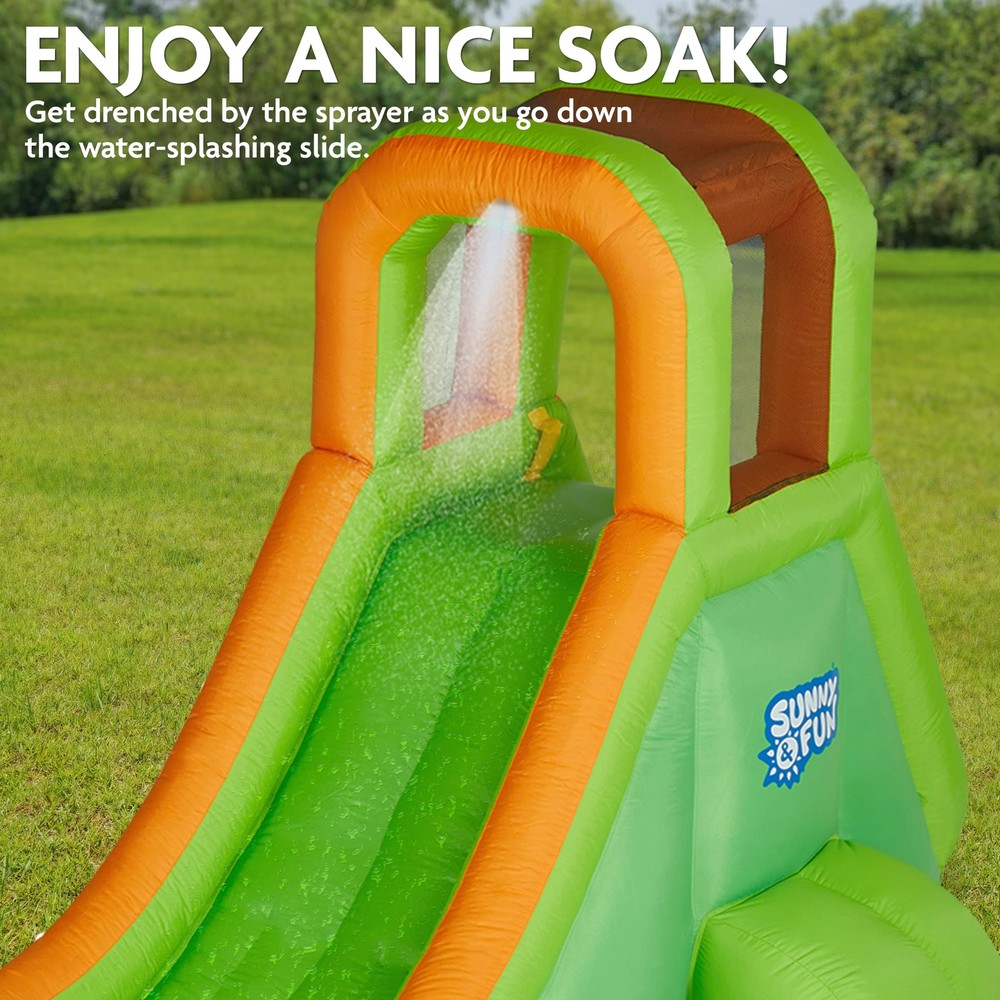 Sunny & Fun Inflatable Single Ring Water Slide Park