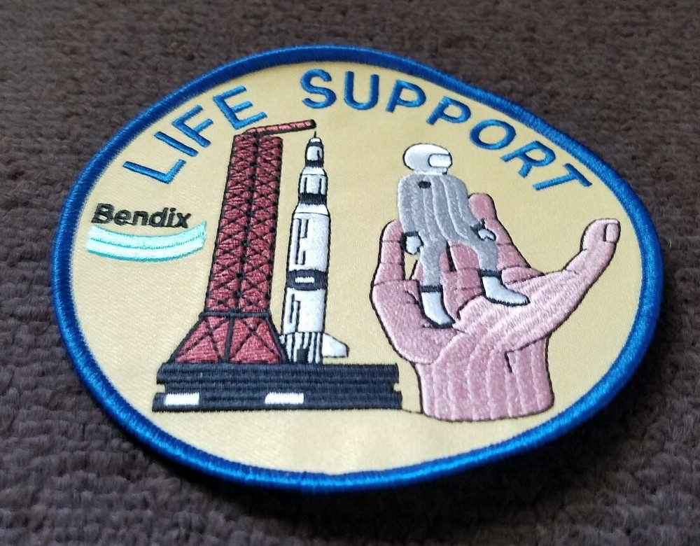 APOLLO NASA AEROSPACE MISSION BENDIX LIFE SUPPORT TEST FLIGHT USAF NASA PATCH